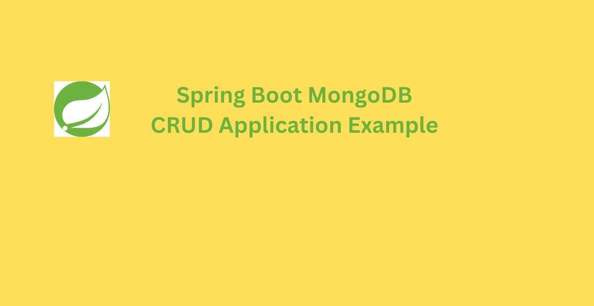 Spring-Boot-MongoDB-CRUD-Application-Example