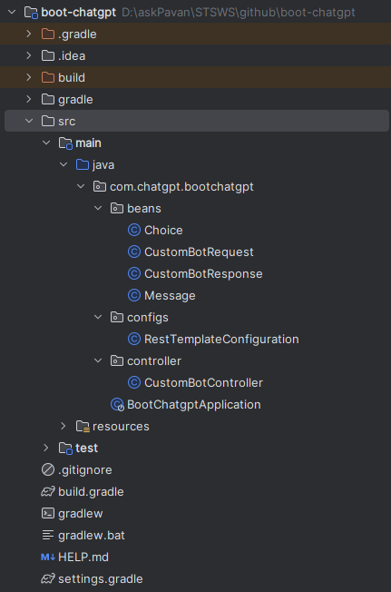 ChatGPT Integration with Spring Boot.