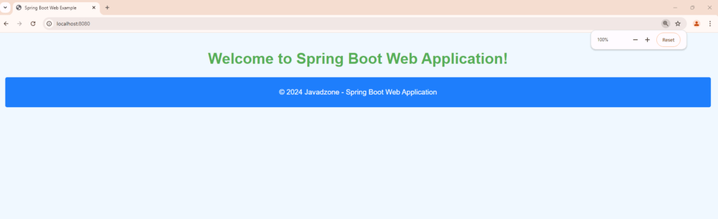 Spring Boot 3.x Web Application Example