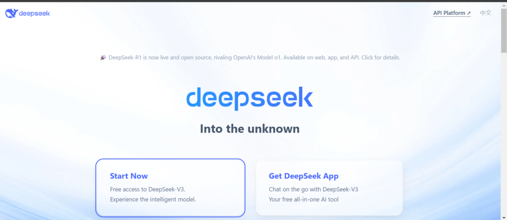 Deepseek AI login